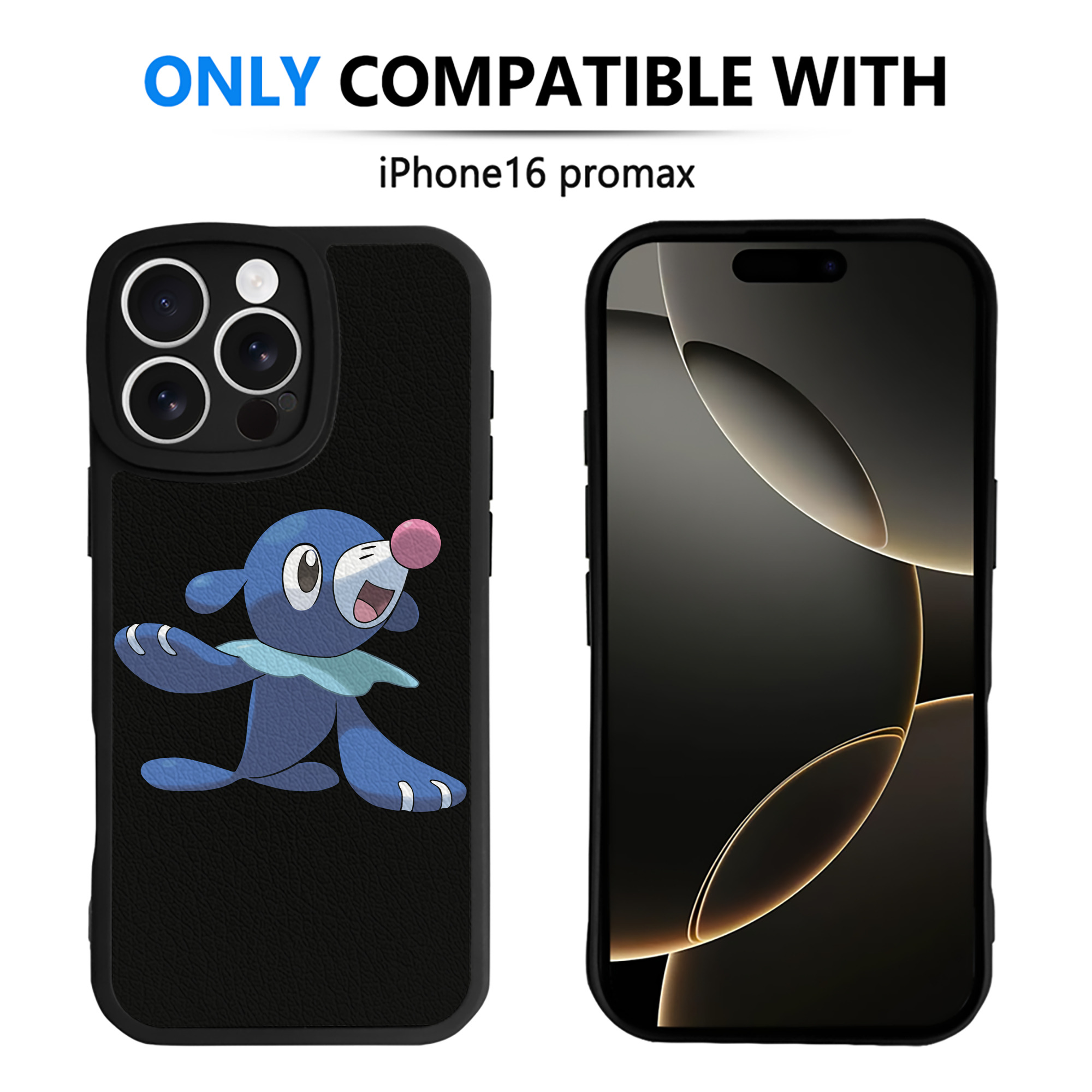（画像用） ポケットモンスター Pokémon 【iPhone 16シリーズ対応】シリコンスマホケース（レザー調） 材質：シリコン